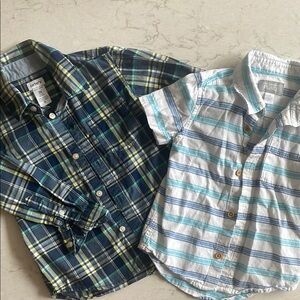 The Children's Place and Carter’s Button Down Shirts Bundle 3T